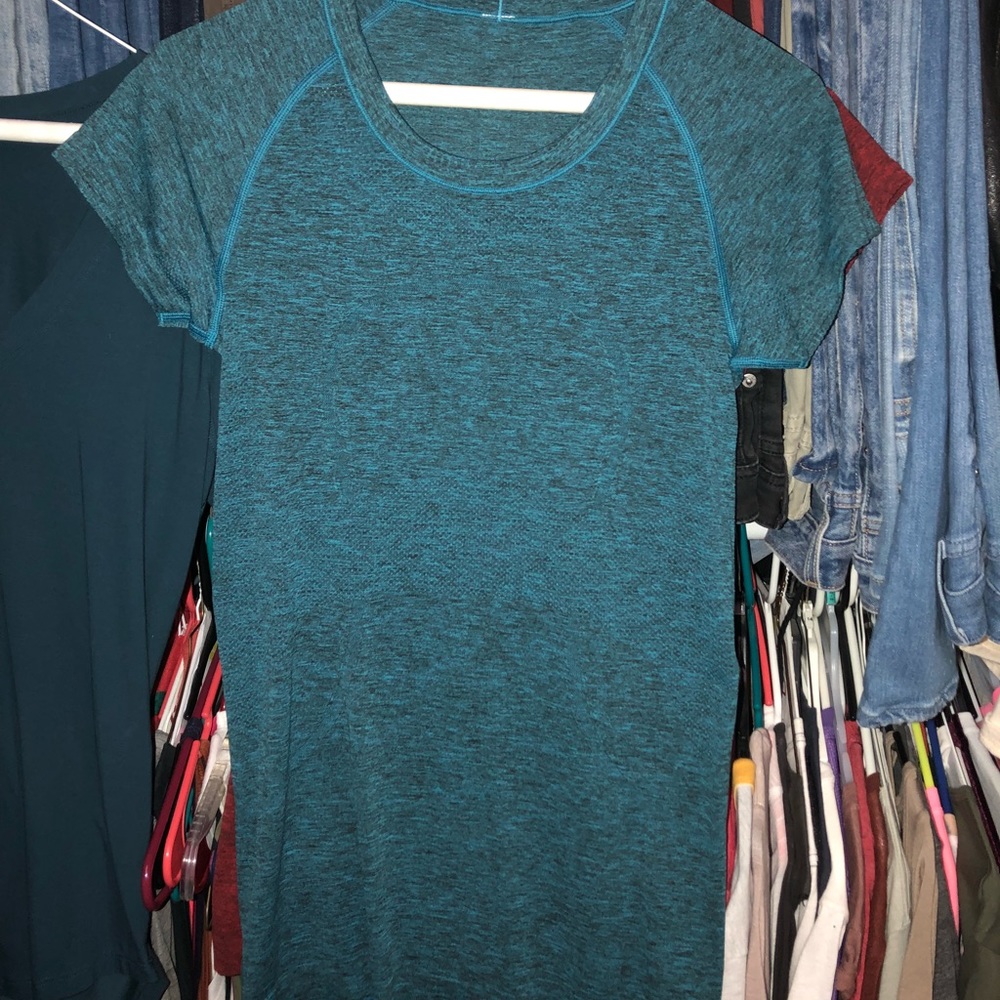 Lululemon swiftly short sleeve in Peacock 6